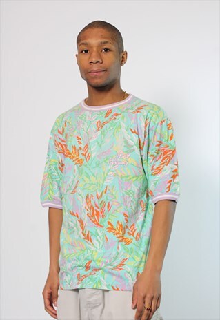VINTAGE BEST COMPANY FLORAL LOGO T-SHIRT