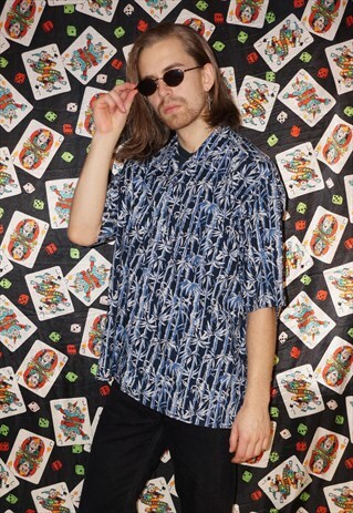 VINTAGE 90'S ABSTRACT HAWAIIAN COTTON SHIRT