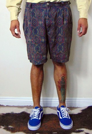 GANT 90S CLASSIC PREPPY LUXURY PAISLEY PATTERN SHORTS 36