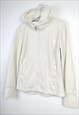 VINTAGE CALVIN KLEIN FLEECE HOODIE IN WHITE M