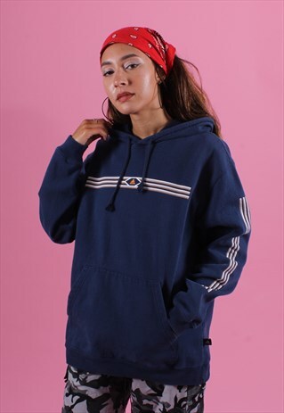 ADIDAS NAVY, ORANGE AND WHITE HOODIE