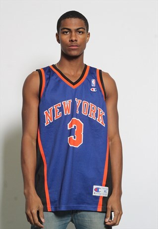 VINTAGE CHAMPION NBA NY KNICKS JOHN STARKS JERSEY (RTRN)