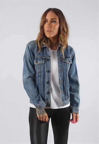 VINTAGE DENIM JACKET UK 6 XXS (JHDT)