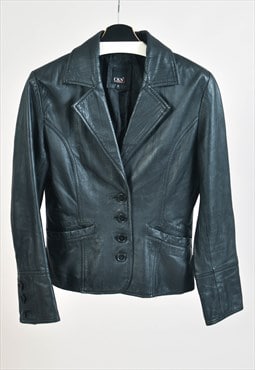 Vintage 00s real leather blazer jacket