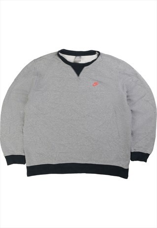 VINTAGE NIKE SWEATSHIRT SWOOSH CREWNECK GREY XLARGE