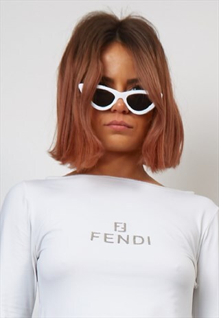 RETRO WHITE LOLITA SUNGLASSES
