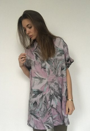 PATTERNED OVERSIZED RETRO VINTAGE UNISEX FESTIVAL SHIRT