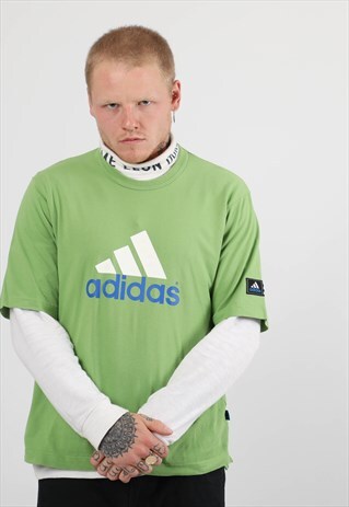 VINTAGE ADIDAS PRINT SPELLOUT T-SHIRT