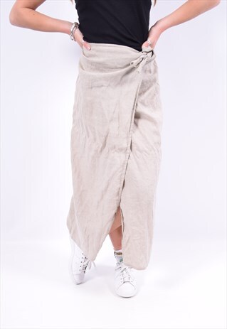VINTAGE ARMANI WRAP SKIRT GREY