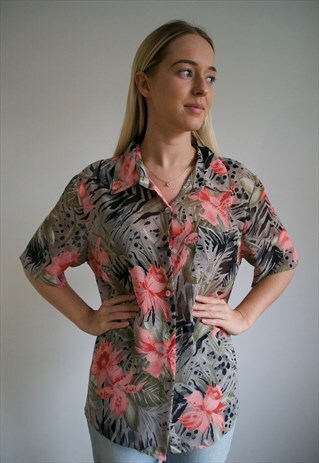 VINTAGE 90'S FLORAL BLOUSE