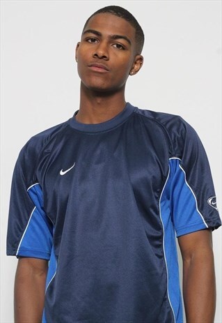 VINTAGE NIKE SPORTS LOGO T-SHIRT BLUE