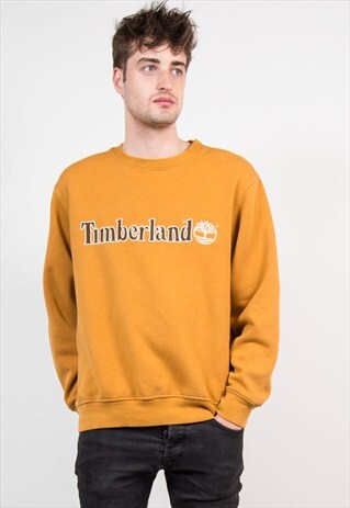 90'S ORANGE TIMBERLAND SWEATER