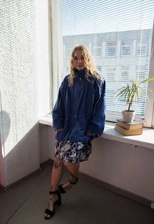 VINTAGE 80'S BLUE PARKA