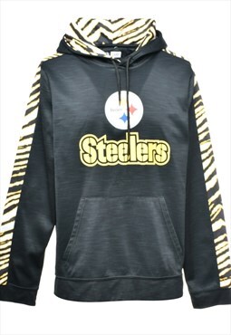 Beyond Retro Vintage NFL Steelers Hooded Sports Sweatshirt -