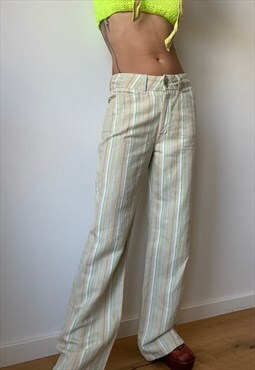 Vintage With Tags Maxi Stripped Trousers