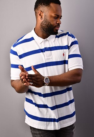 RALPH LAUREN STRIPED POLO T-SHIRT PS1465