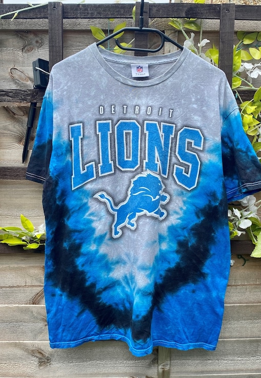 Vintage NFL Detroit Lions Spellout Grey T-Shirt