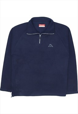 Vintage 90's Kappa Sweatshirt Quarter Zip Fleece
