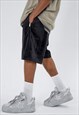 BLACK VELVET RELAXED FIT SHORTS