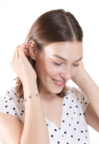 CIRCLE BRACELET ROUND DISC PENDANTS WATERPROOF JEWELLERY
