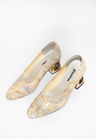 1 OF 1 REWORKED MARBLED BLOCK HEAL SHOE