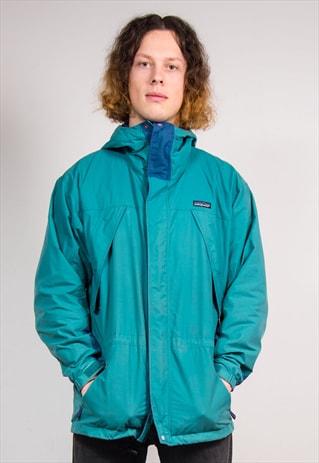 VINTAGE 90'S TURQUOISE PATAGONIA COAT JACKET