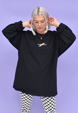 G&G UNISEX BLACK ORIGINAL MULTI LINES L/S TEE