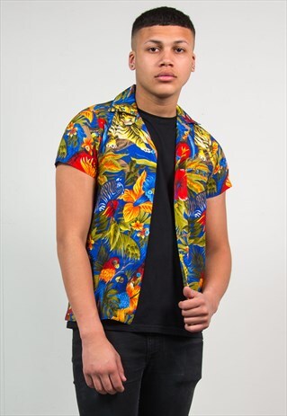 HAWAIIAN SHIRT TIGER PATTERN