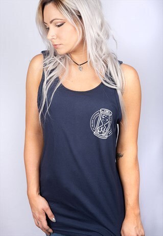 IT'S NEVER TOO LATE NAVY VEST