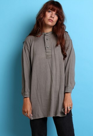 OVERSIZED VINTAGE GREY SWEDISH ARMY THERMAL
