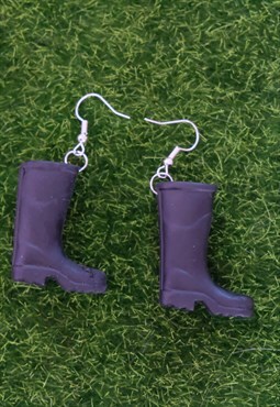 wellington boot earrings shoe miniature novelty earrings