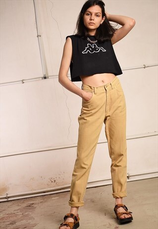 90'S RETRO HIGHWAISTED FESTIVAL DENIM JEANS