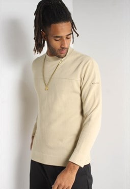 Vintage 90's Ribbed Sweatshirt Beige