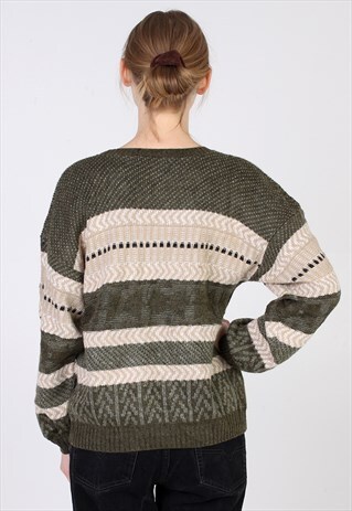 90'S UNISEX SCANDINAVIAN KNIT JUMPER