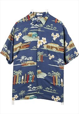 Vintage 90's Pierre Cardin Shirt Hawaii Short Sleeve Button