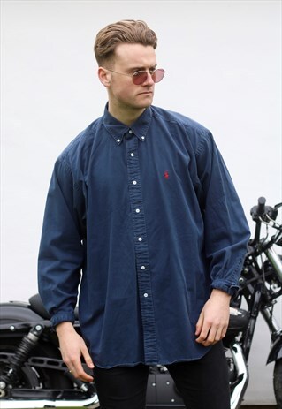 RALPH LAUREN BLAKE USA NAVY BLUE VINTAGE SHIRT