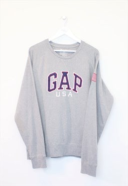 Vintage Gap big logo sweatshirt in grey. Best fits XXL