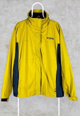 Columbia Vertex Jacket Yellow Waterproof Nylon Women's Large