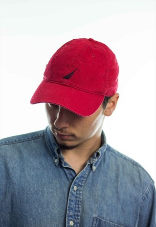 VINTAGE NAUTICA BASEBALL CAP HAT LOGO 90S X 3.9
