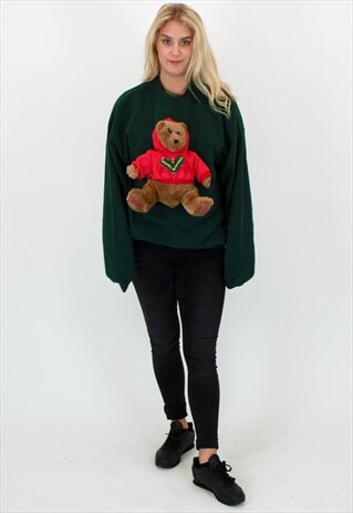 VINTAGE 3D TEDDY JUMPER