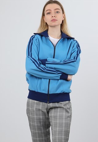 VINTAGE ADIDAS BLUE TRACK JACKET