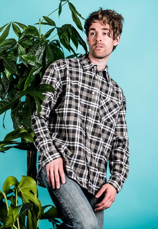 VINTAGE BROWN FLANNEL SHIRT