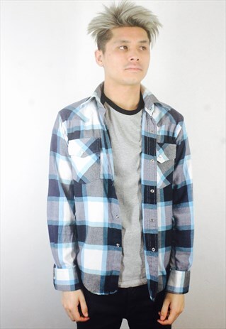 VINTAGE 90S MENS FLANNEL SHIRT