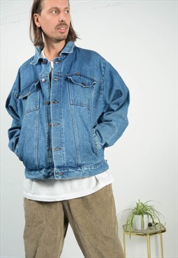 Vintage 90s Denim Jacket Workwear Blue