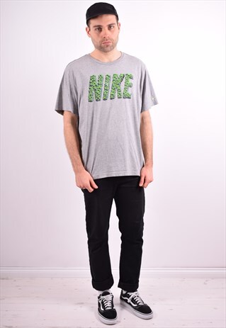 NIKE MENS VINTAGE T-SHIRT TOP XL GREY 90'S
