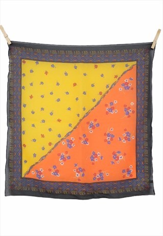 VINTAGE 90S Y2K BRIGHT FLORAL COTTAGECORE PRAIRIE SCARF