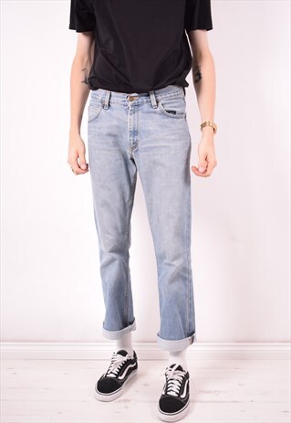 LEE MENS VINTAGE JEANS W30 L30 BLUE 90S