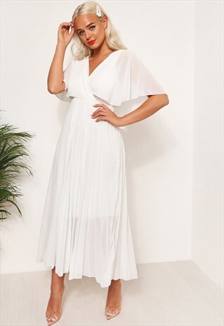 TAMA WHITE OPEN BACK MAXI DRESS