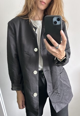 Nineties Black Classy Blazer Jacket 