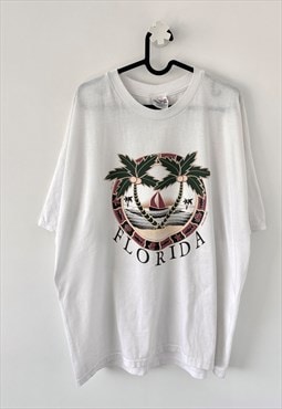 Vintage Hanes Florida USA white tourist T-shirt XL